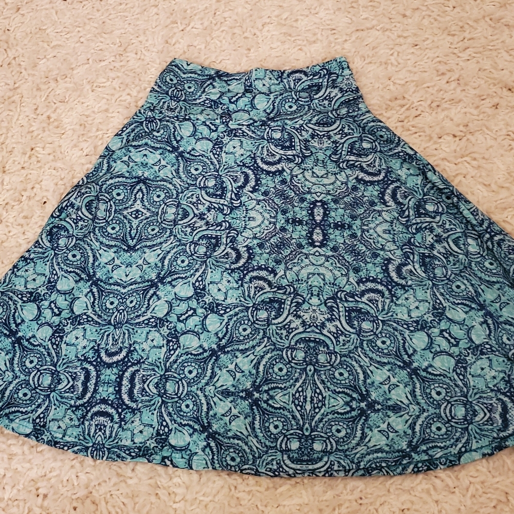Girls lularoe azure skirt